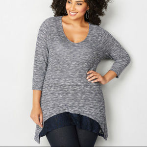 Avenue Spacedye Lace Tunic size 18/20